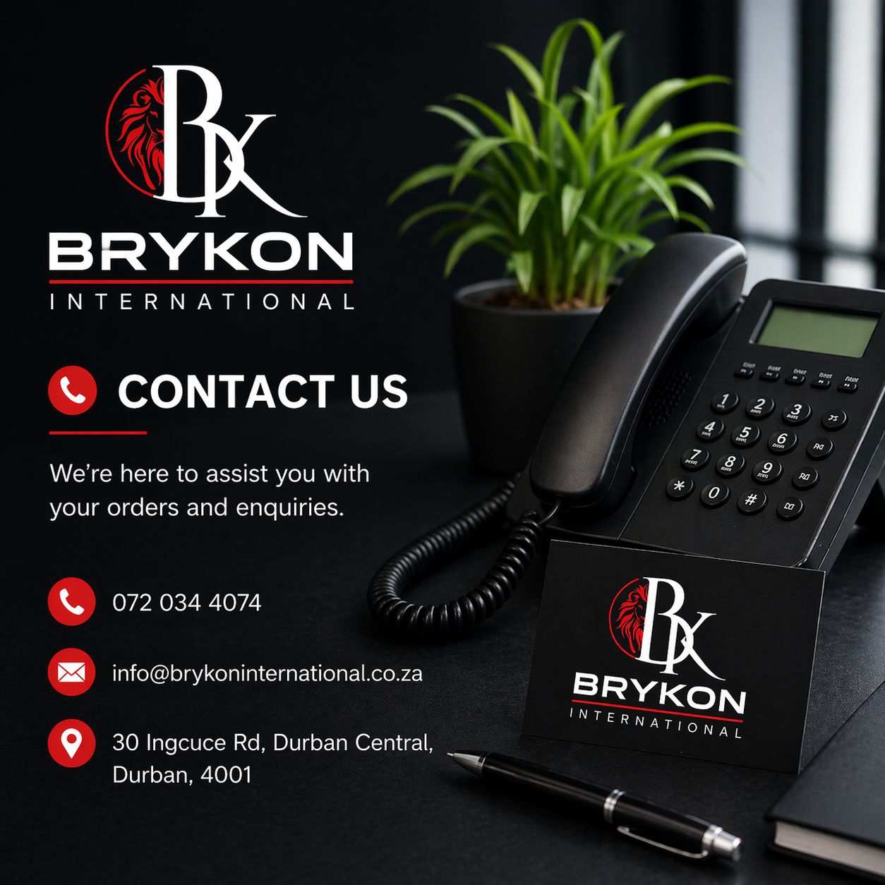 Brykon contact page